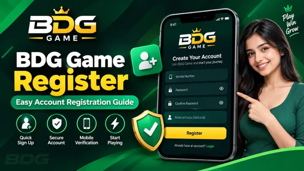 BDG Game Sign Up Form